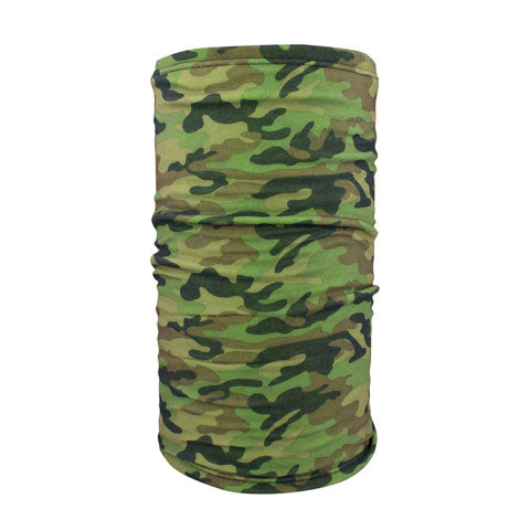 Bobster TF118HV Motley Tube with Fleece Lining in Woodland Camo to High-Vis