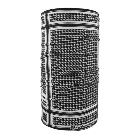 Bobster TF235BW Motley Tube with Fleece Lining, Houndstooth Pattern in Black & White