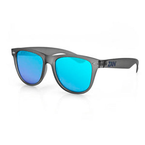 Bobster EZMT03 Minty Sunglasses with Matte Gray Frame and Smoked Blue Mirror Lenses