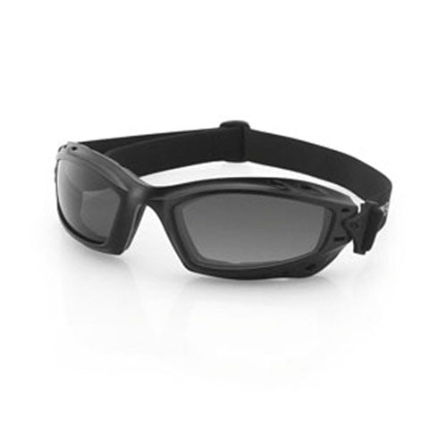 Bobster Matte Black BALA Goggles with Anti-Fog Smoked Lenses (Part Number: BBAL001)