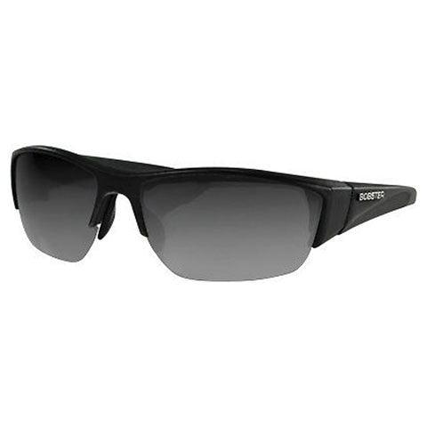 Bobster RYVAL 2 Matte Black Sunglasses with Anti-Fog Smoked Lenses - ANSI Z87 Certified