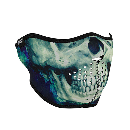 Bobster WNFM414H Zan Neoprene Half Face Mask with Paint Skull Design
