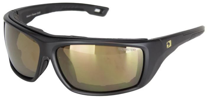 Bobster Deadwood Sunglasses with Foam – Matte Black Frame and Brown Lenses