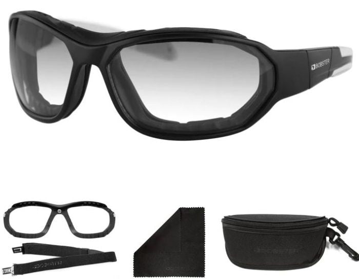 Bobster Force Convertible Sunglasses Black Matte Frame BFOR001T