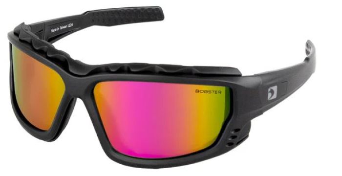 Bobster PCH Convertible Sunglasses with Black Frame and Pink & Yellow Lenses - Model BPCH002