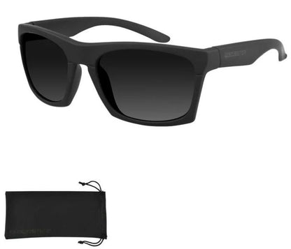 BOBSTER Capone Sunglasses with Matte Black Frame and Smoked Lens - Part Number ECAP001