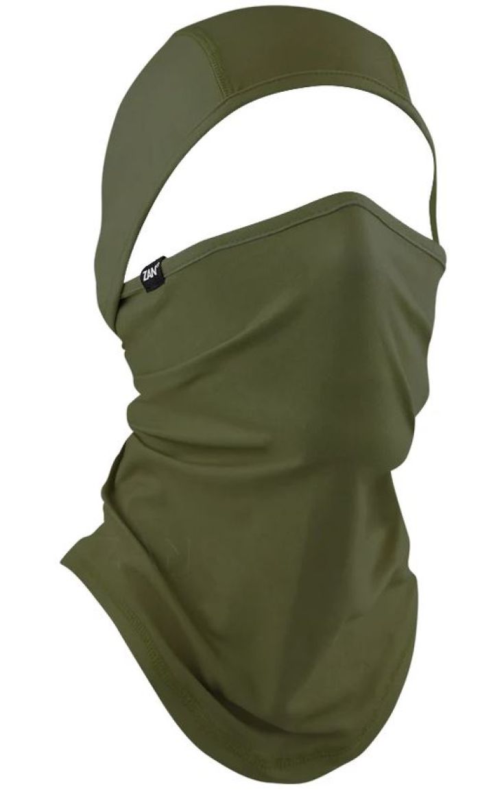 Bobster WB4L200 ZAN Convertible Balaclava SportFlex UPF50+ Series Olive Drab