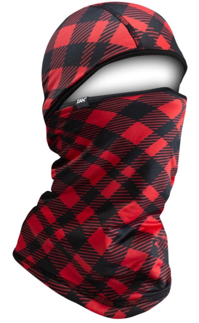 Bobster WBSF125 ZAN Convertible Balaclava SportFlex UPF50+ Red Buffalo Plaid