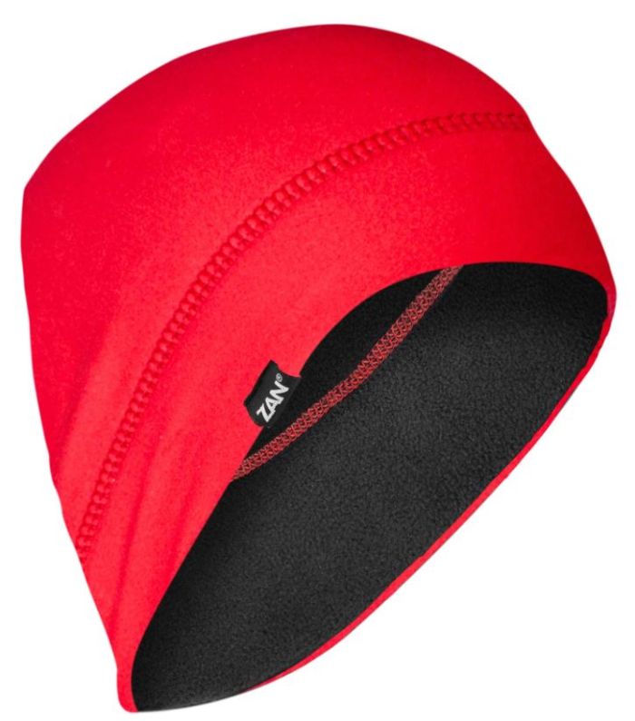 Bobster WHLF286 Zan Helmet Liner/Beanie SportFlex UPF50+ Fleece Lined in Red