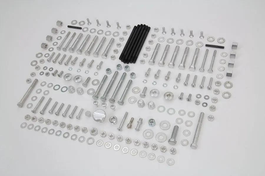 Colony Stock Style Hardware Kit for Harley Davidson FL and FX Models, Cadmium Finish by Colony