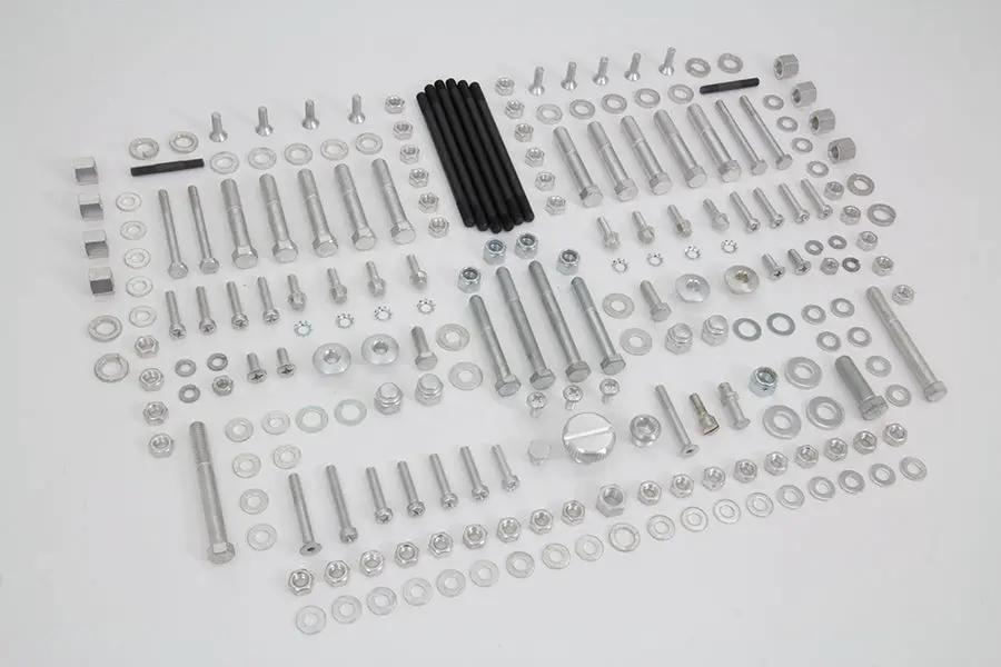Colony Stock Style Hardware Kit for Harley Davidson FL and FX Models, Cadmium Finish by Colony