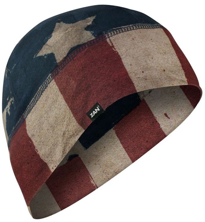 Bobster ZAN Helmet Liner / Beanie SportFlex UPF50+ Series Patriot (Part Number: WHLL408)
