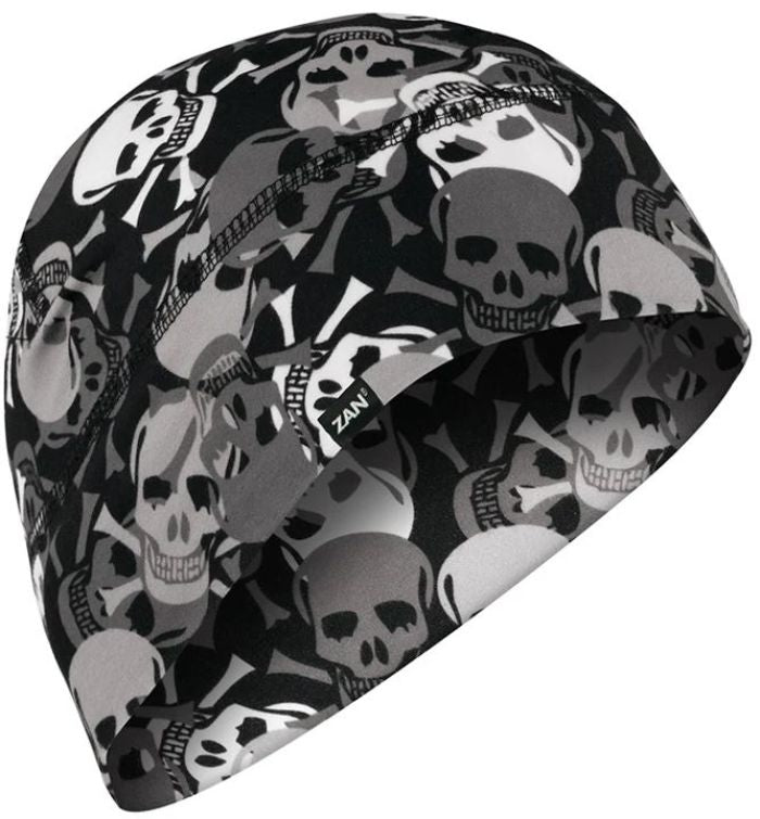 Bobster WHLL424 Zan Helmet Liner / Beanie SportFlex UPF50+ Series All Over Skull