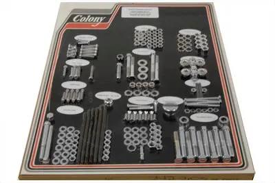 Colony Chrome Stock Style Hardware Kit for Harley Davidson FL and FX Models by Colony