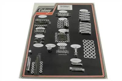 Colony Chrome Stock Style Hardware Kit for Harley Davidson FL and FX Models by Colony