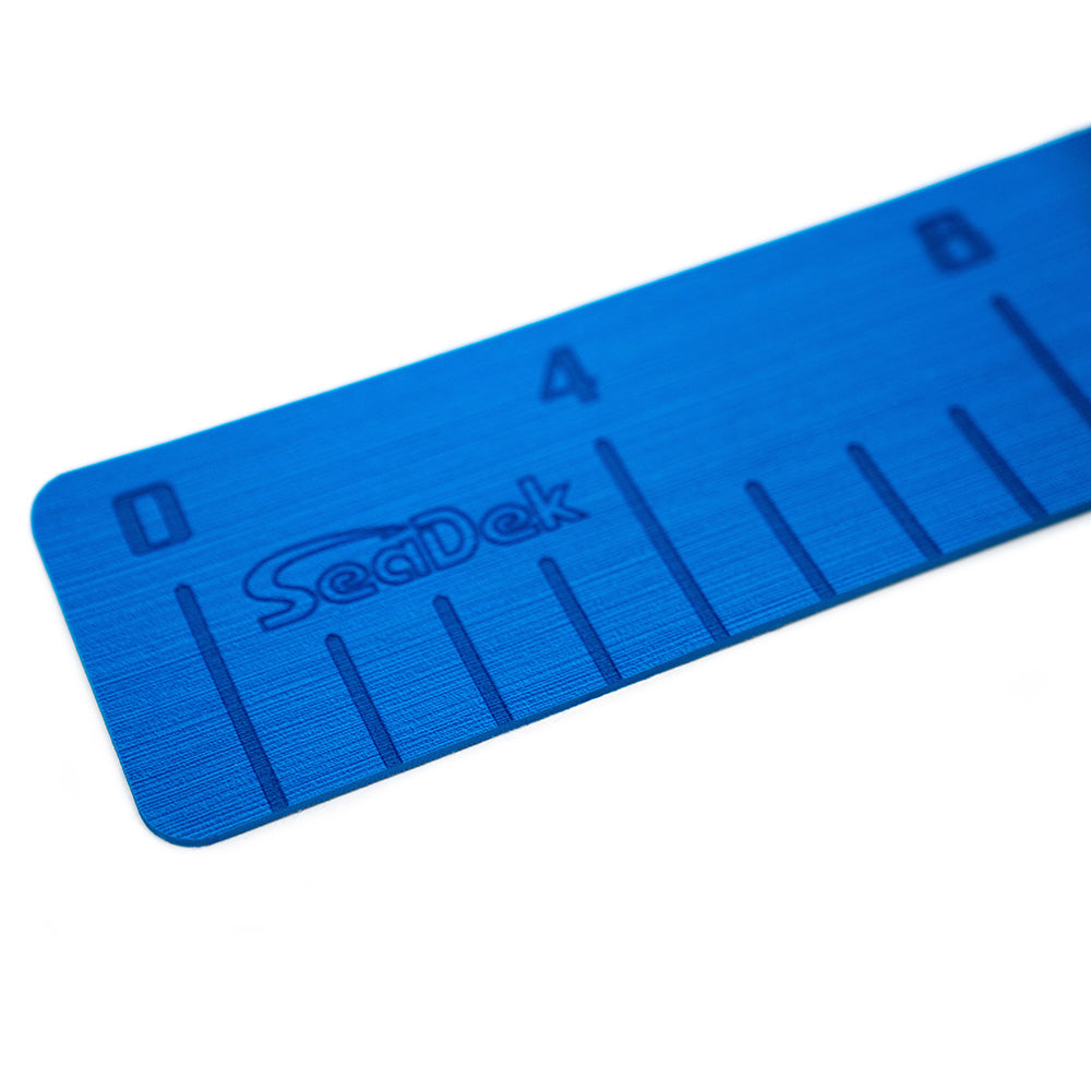 SeaDek 36-inch Fish Ruler in Bimini Blue with SeaDek Logo for Marine and Fishing Applications