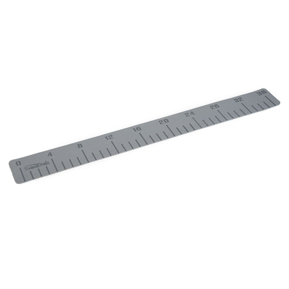 SeaDek 22135-80038 36-Inch Fish Ruler, Storm Grey with SeaDek Logo