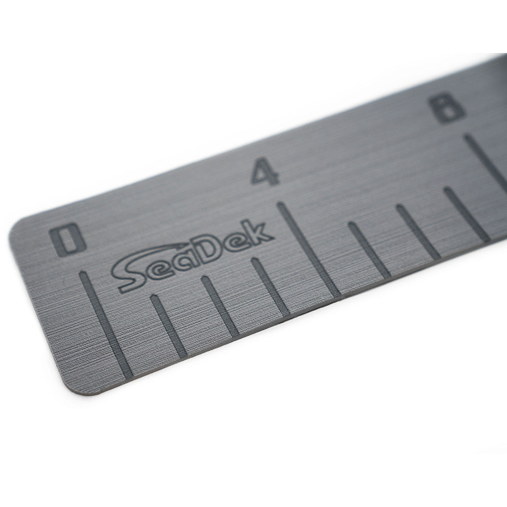 SeaDek 22135-80038 36-Inch Fish Ruler, Storm Grey with SeaDek Logo