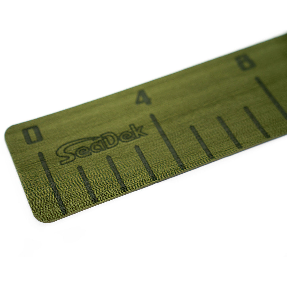 SeaDek 36-inch Olive Green Fish Ruler with SeaDek Logo