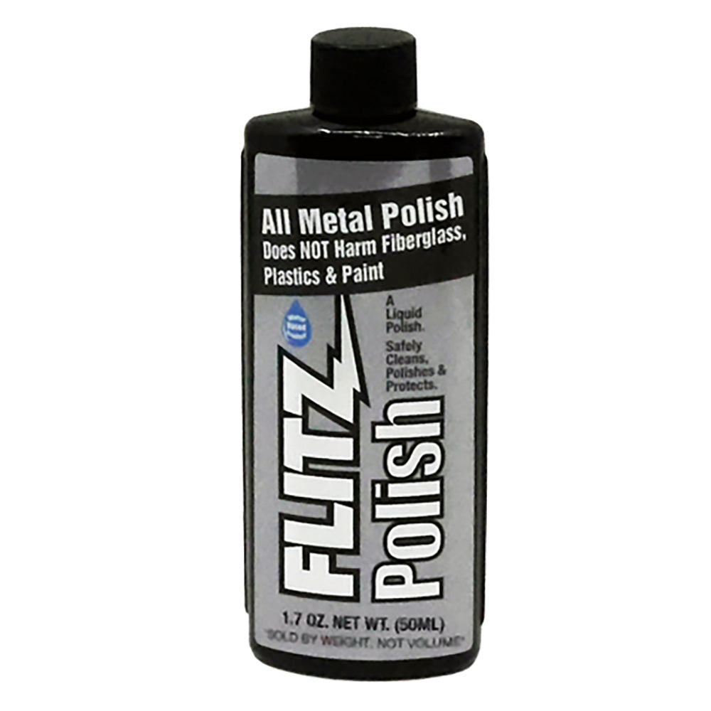 Flitz Liquid Polish 1.7oz Bottle - High-Performance Metal Cleaner and Polish