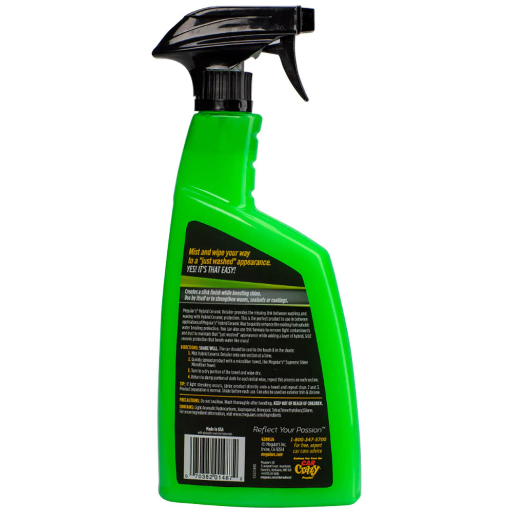 Meguiar's Ceramic Detailer 26oz - Hybrid Ceramic Car Spray for Enhanced Protection and Shine