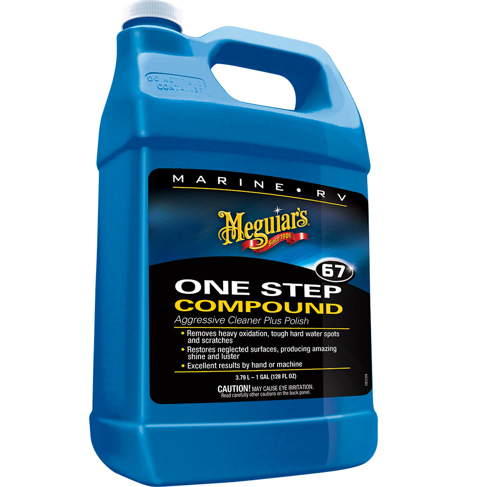 Meguiar's Marine One-Step Compound 1 Gallon for Gel Coat and RV Surfaces