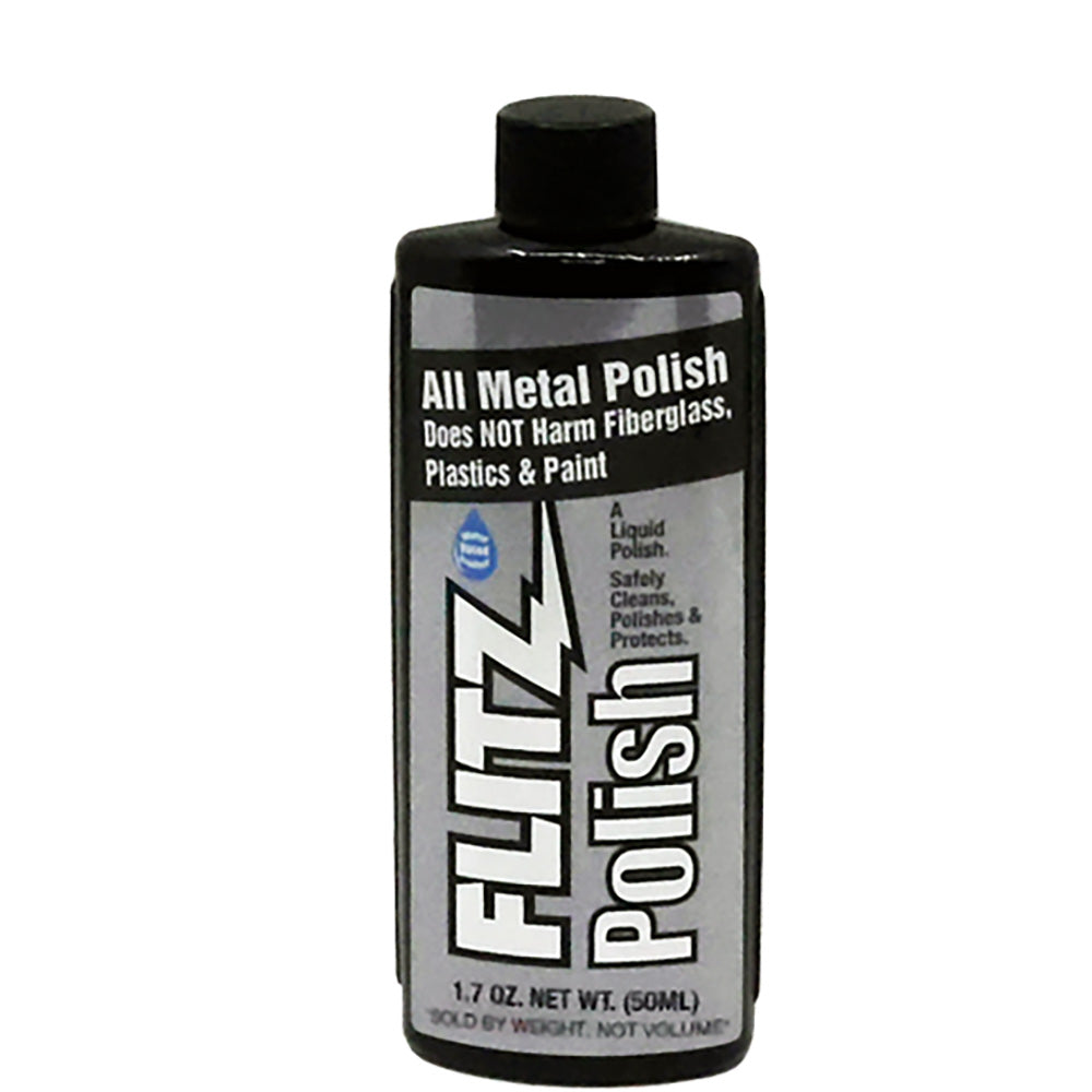 Flitz Liquid Polish 1.7 oz. Bottle – Case of 24 for Metal Cleaning and Polishing