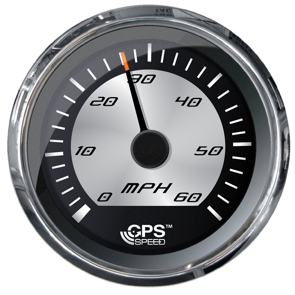 Faria Beede Instruments Platinum 4-Inch GPS Speedometer – 60 MPH with Digital Heading and COG Display