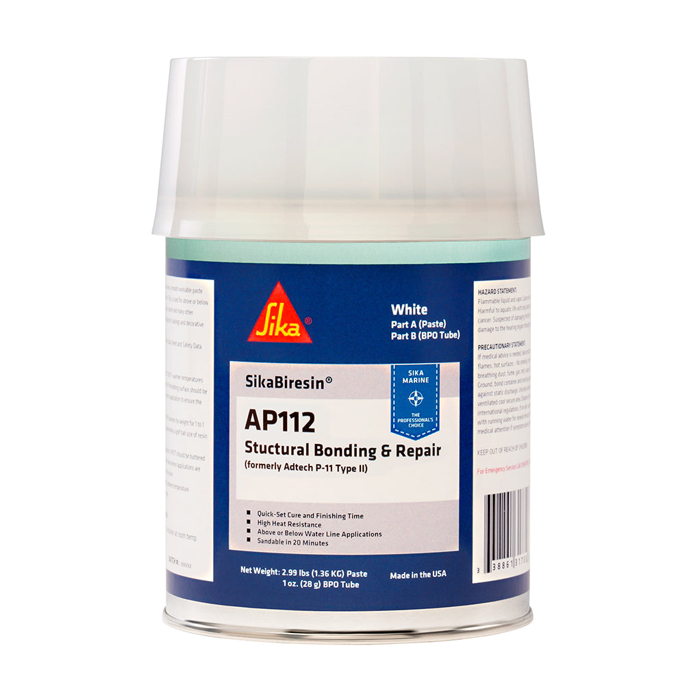 Sika Biresin AP112 + BPO Cream Hardener - White Quart for Structural FRP Repairs