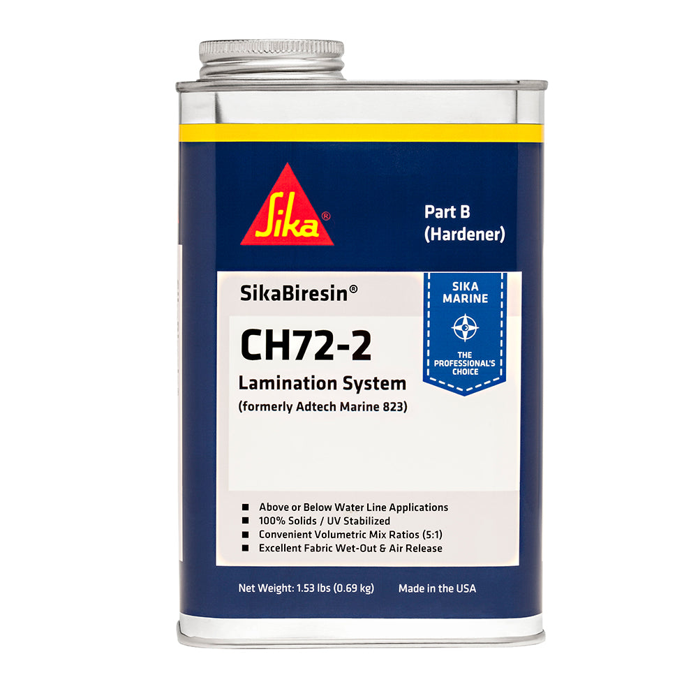 Sika Biresin CH72-2 Medium Cure Epoxy Resin - Pale Amber Quart for Marine & Tooling Applications