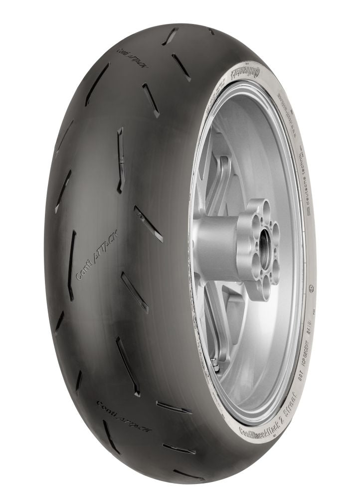 Continental Conti Race Attack 2 Street Rear Tire 190/55 ZR 17 for High-Performance Motorcycles