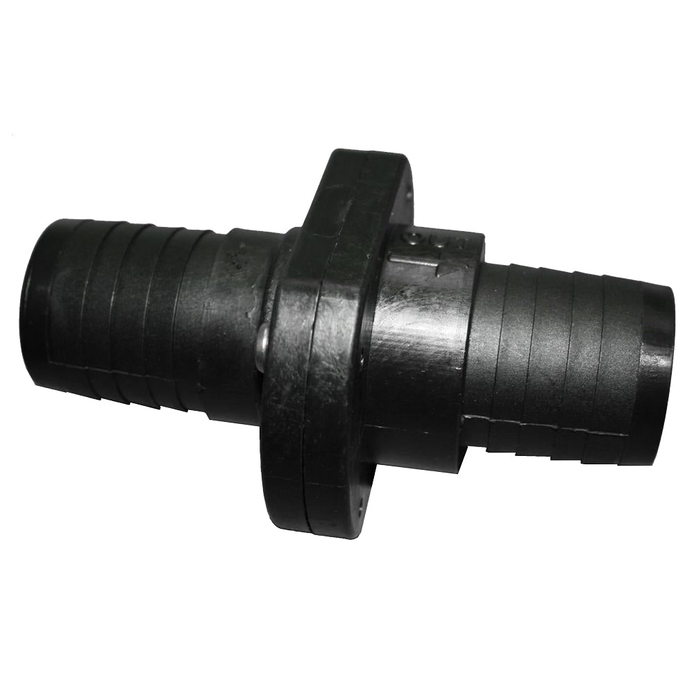 T-H Marine Supplies Double Barb Inline Scupper Check Valve 1-1/2 inch Black (Part ILS-1500-DP)