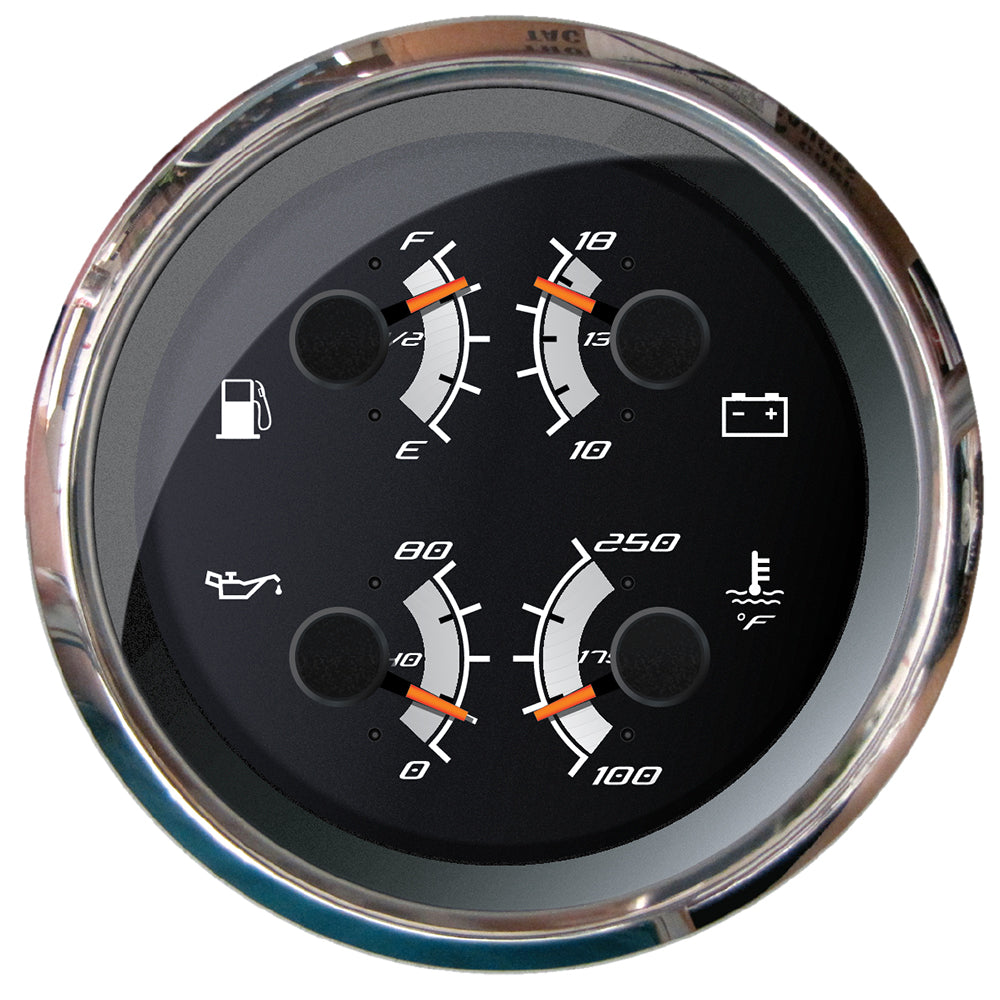 Faria Beede Instruments Platinum Series 4-Inch Multi-Function Gauge (Part Number 22014)