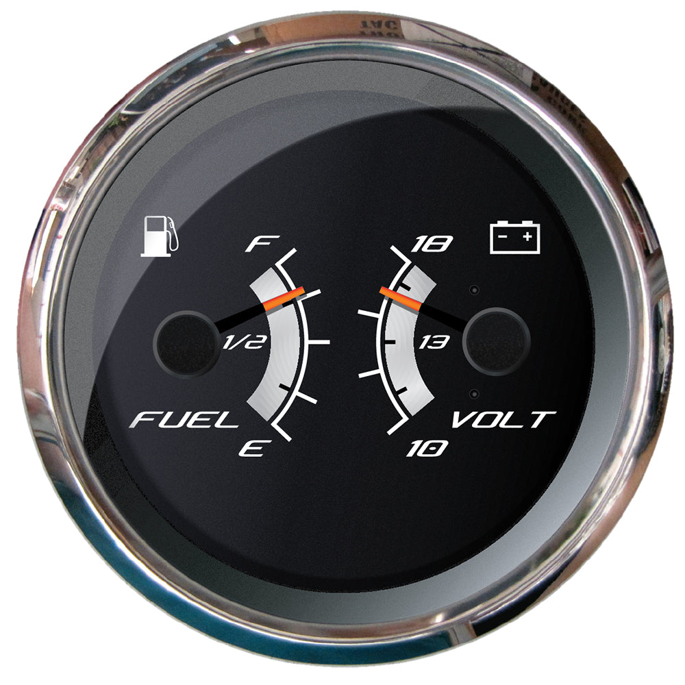 Faria Beede Instruments Platinum 4-inch Multi-Function Fuel Level and Voltmeter Gauge