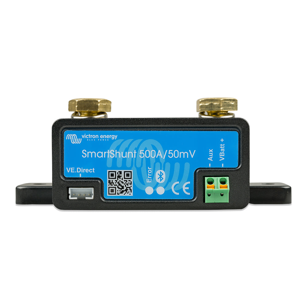 Victron Energy SmartShunt 500AMP/50MV Bluetooth Battery Monitor – Wireless Battery Monitoring Solution