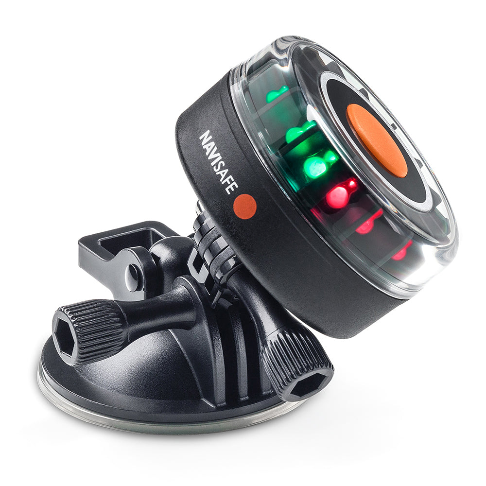 Navisafe Navilight Tricolor 2NM with Suction Base – Marine Navigation Light with Multi-Mode Functionality