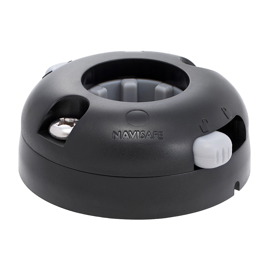 Navisafe Navimount Horizontal Black with Screws - Secure Mounting for Boat Decks and Roofs