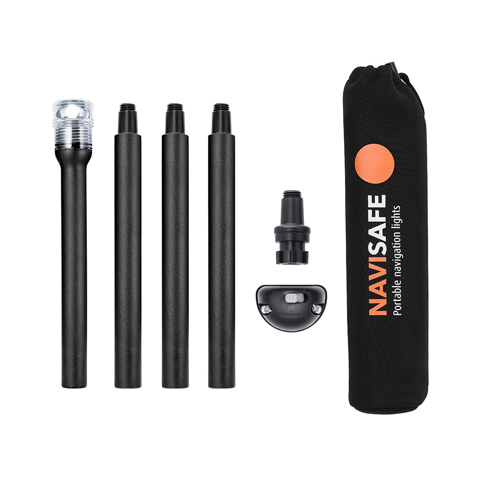 Navisafe Built-In All-White Polelight Pack for Small Tenders and Kayaks