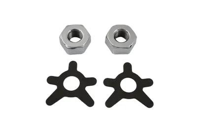 Colony Brake Shaft Nut and Lock Kit Chrome for Harley Davidson UL (1938-1947) by Colony