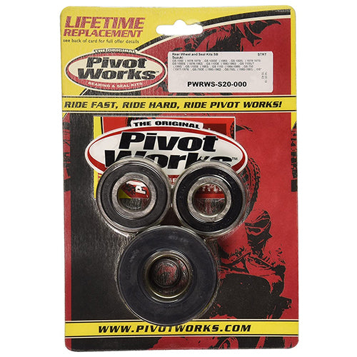 Pivot Works Rear Wheel and Seal Kit for Suzuki Street Bikes PWRWS-S20-000