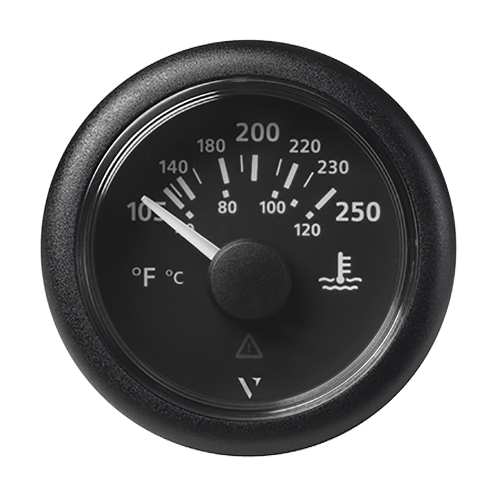 Veratron 52mm ViewLine Water Temperature Gauge A2C59514176 - Black Dial & Bezel