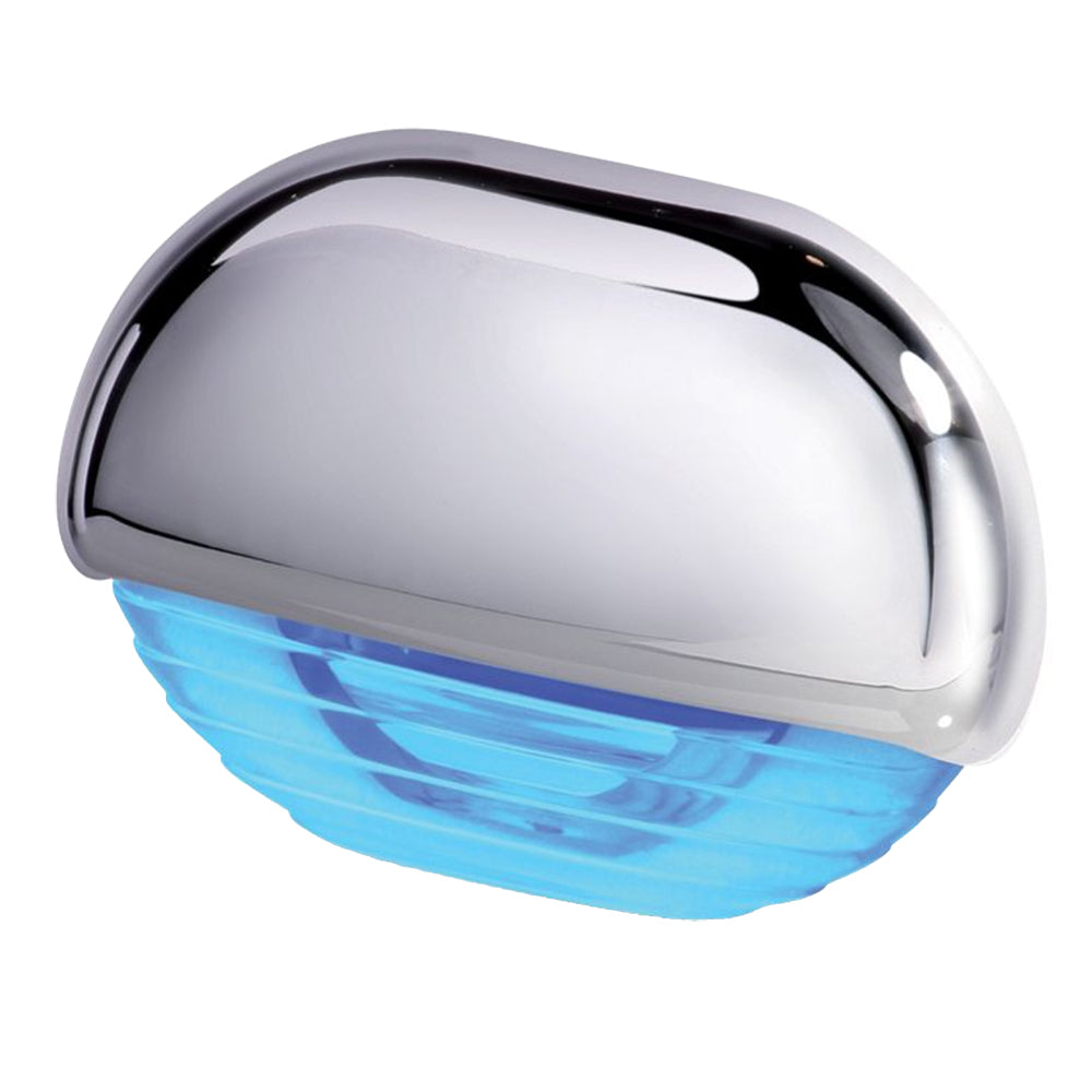 Hella Marine Easy Fit Step Lamp with Blue Chrome Cap - Reliable LED Lighting for Marine and Vehicle Use
