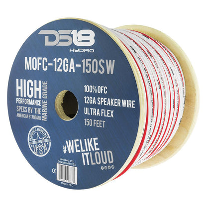 DS18 Hydro Marine Grade 12 Gauge OFC Speaker Wire - 150' Roll