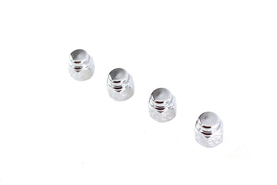 Colony Chrome Cap Nut Fine 5/16 inch-24 Thread, Pack of 4