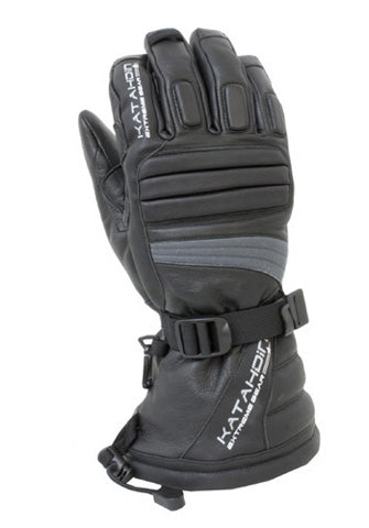 Katahdin Gear Torque Leather Snowmobile Glove, Grey - 4XL