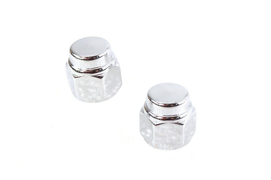 Colony Chrome Cap Nut Fine 7/16 inch-20 Thread - Set of 2