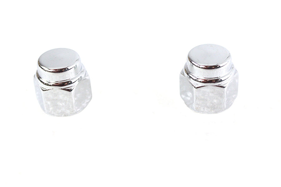 Colony Chrome Cap Nut Fine 7/16 inch-20 Thread - Set of 2