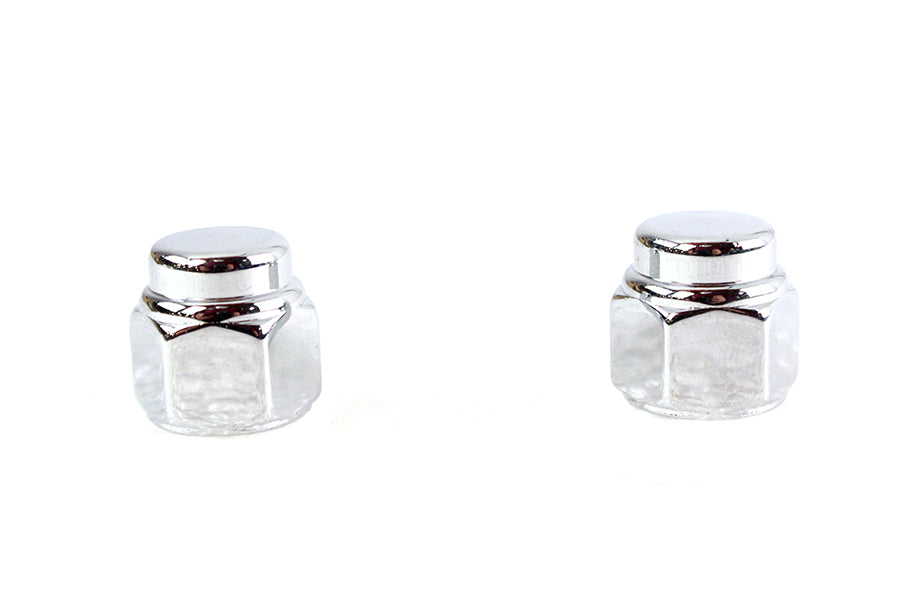 Colony Chrome Cap Nut Fine 7/16 inch-20 Thread - Set of 2