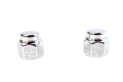 Colony Chrome Cap Nut Fine 7/16 inch-20 Thread - Set of 2