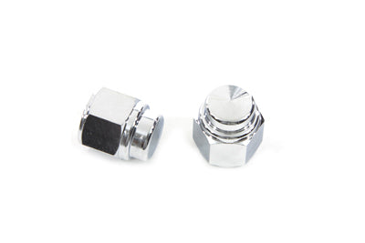 V-Twin Chrome Cap Nut Fine 1/2 Inch-20 Thread - Durable Motorcycle Hardware Accessory